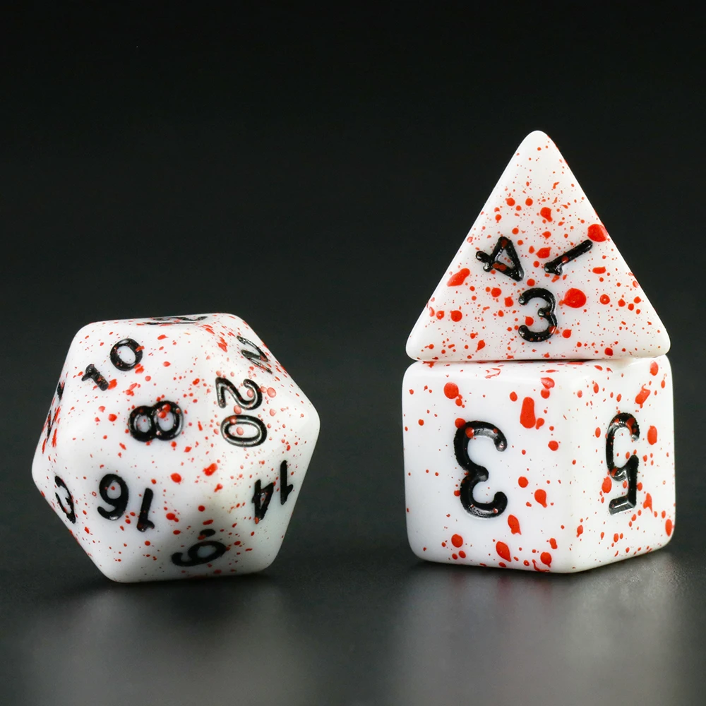 Board Game Accessories Cubes High Quality Acrylic Dice Unique Blood Effect Mixing Colours Effect For Entertainment Table Gaming - Image 2