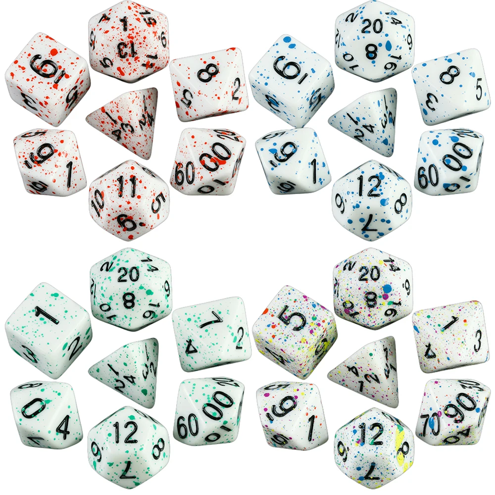 Board Game Accessories Cubes High Quality Acrylic Dice Unique Blood Effect Mixing Colours Effect For Entertainment Table Gaming - Image 4