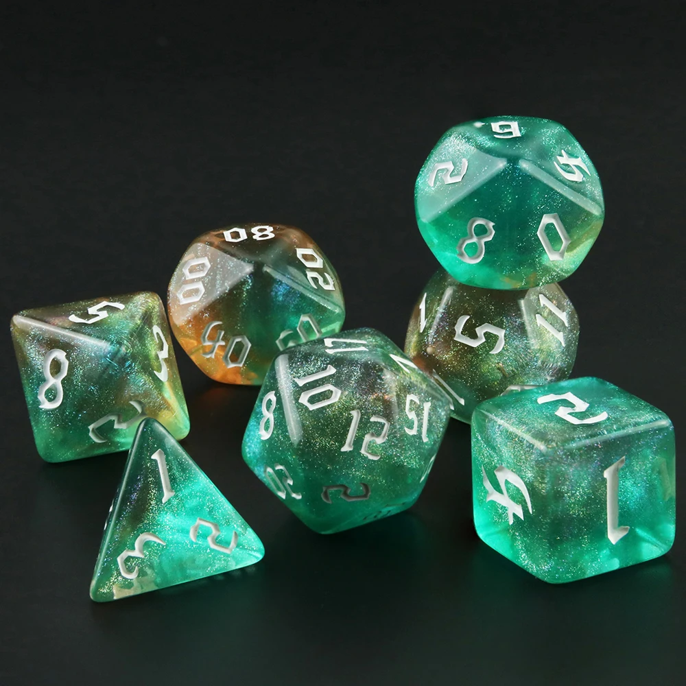 Iridescent Glitter RPG Polyhedral Dice Set for DND Game Dungeon and Dragons Table Board Roll Playing Games - Image 3