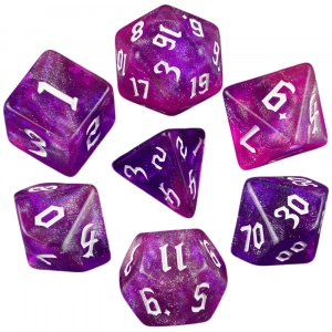 Iridescent Glitter RPG Polyhedral Dice Set for DND Game Dungeon and Dragons Table Board Roll Playing Games