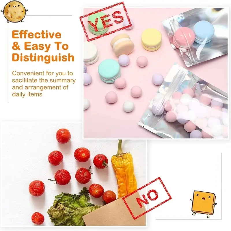 100pcs Holographic Resealable Mylar Bags Ziplock Candy Suger Tee Jewelry Beauty Storage Bag - Image 4