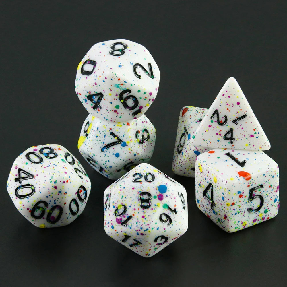 Board Game Accessories Cubes High Quality Acrylic Dice Unique Blood Effect Mixing Colours Effect For Entertainment Table Gaming - Image 5