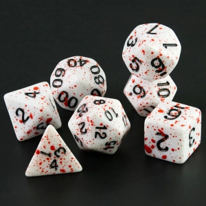 Board Game Accessories Cubes High Quality Acrylic Dice Unique Blood Effect Mixing Colours Effect For Entertainment Table Gaming